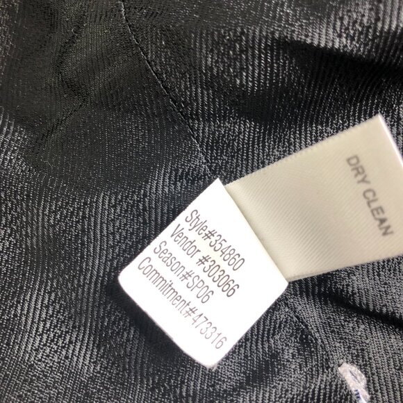 Banana Republic Womens Blazer Black Wool Blend Stretch Work Career Suit Jacket 2 - Picture 8 of 12